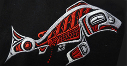embroidered fish